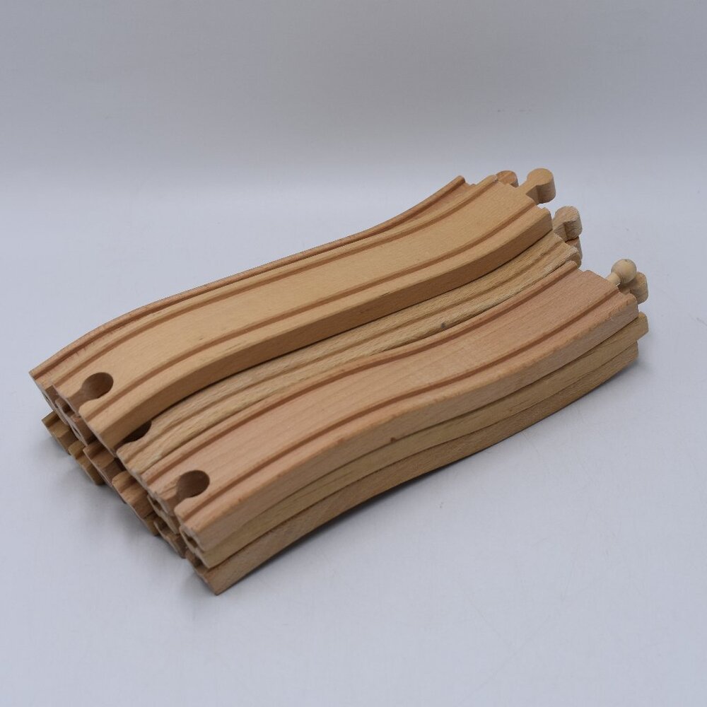 Lot x 10 Ascending and Descending 8.5" Wooden Tracks Thomas and Friends Trains